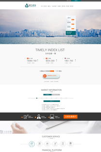 金融公司網站界面設計素材 高清PSD資源助力專業網站構建